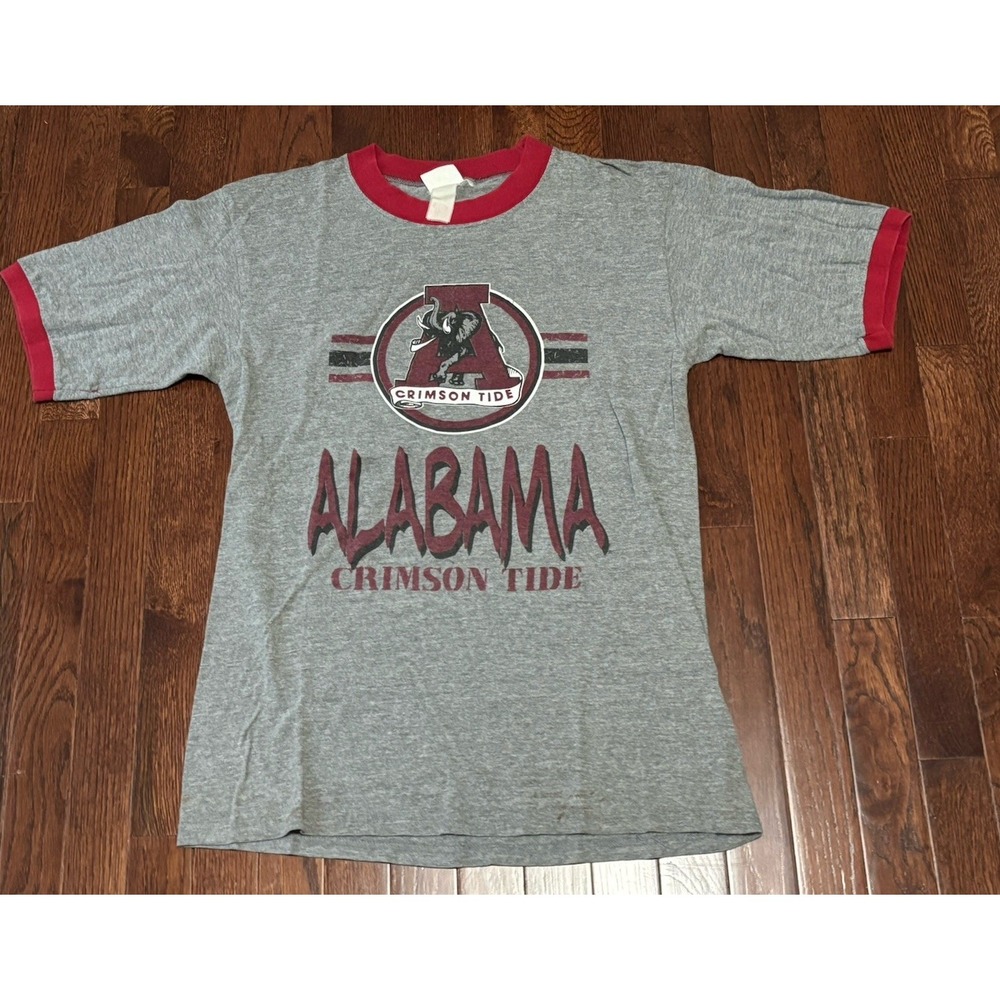 Vintage University Of Alabama Crimson Tide Ringer M/L T Shirt
